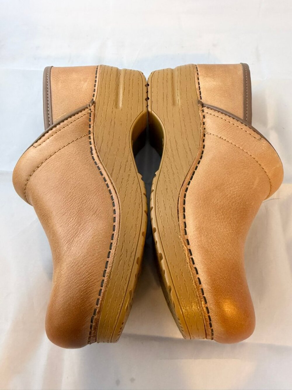 DANSKO PROFESSIONAL CLOGS HONEY DISTRESSED Leather Women Size 38 (7.5-8 US) NEW - Picture 3 of 6